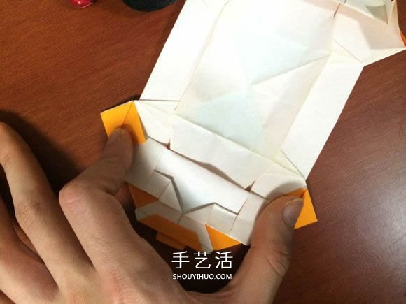 复杂立体跑车的折法 详细折纸跑车图解步骤(图54)
