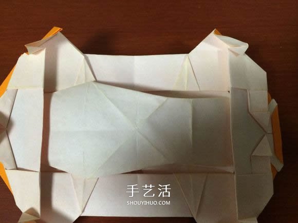 复杂立体跑车的折法 详细折纸跑车图解步骤(图56)