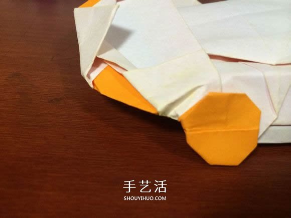 复杂立体跑车的折法 详细折纸跑车图解步骤(图63)