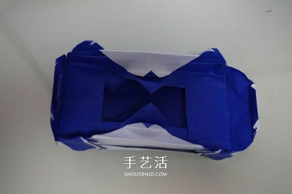 复杂立体跑车的折法 详细折纸跑车图解步骤(图69)