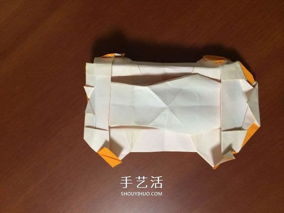 复杂立体跑车的折法 详细折纸跑车图解步骤(图66)