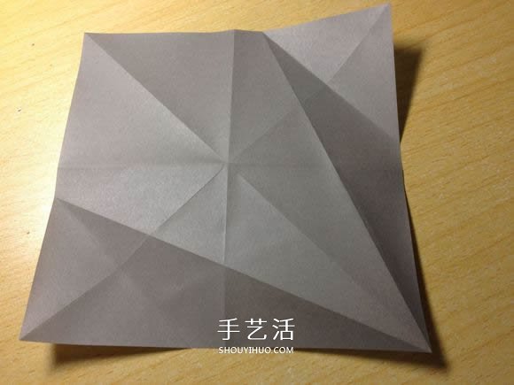 挖土机的折纸方法图解 手工挖掘机的折法过程(图6)