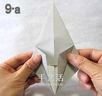 怎么折纸幽灵的方法 万圣节折纸幽灵图解教程(图4)