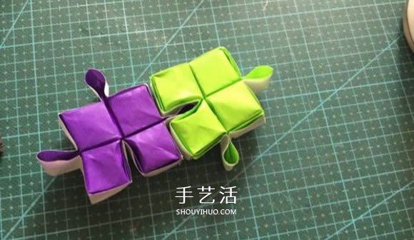 拼图零片的折纸方法 手工折纸拼图的图解教程(图1)