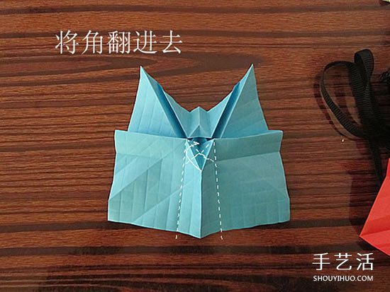 骷髅头的折纸方法图解 怎么折骷髅头的过程(图12)