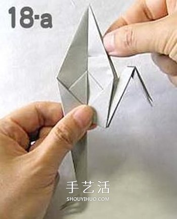 怎么折纸幽灵的方法 万圣节折纸幽灵图解教程(图13)
