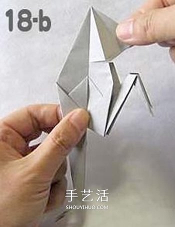 怎么折纸幽灵的方法 万圣节折纸幽灵图解教程(图14)