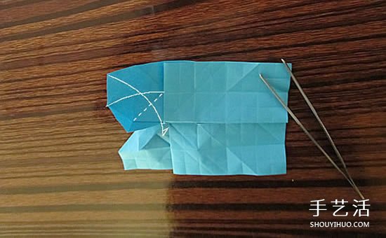 骷髅头的折纸方法图解 怎么折骷髅头的过程(图15)