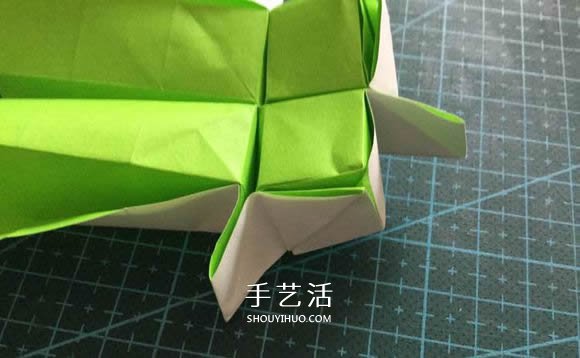 拼图零片的折纸方法 手工折纸拼图的图解教程(图16)