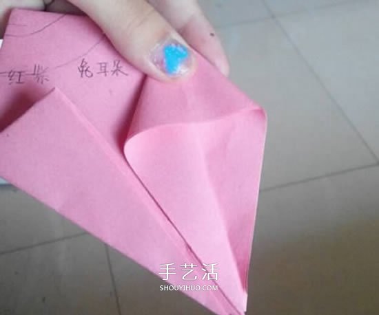 简易高跟鞋的折法图解 手工折纸高跟鞋的方法(图7)