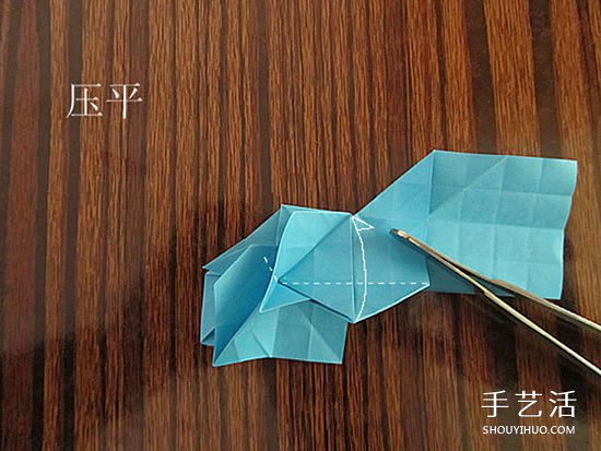 骷髅头的折纸方法图解 怎么折骷髅头的过程(图21)