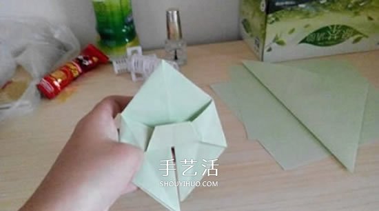 简易高跟鞋的折法图解 手工折纸高跟鞋的方法(图10)