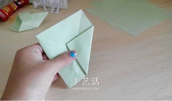 简易高跟鞋的折法图解 手工折纸高跟鞋的方法(图16)