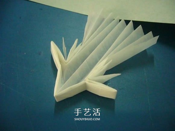 龙头戒指的折纸方法 手工折纸龙头戒图解教程(图7)