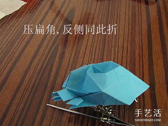 骷髅头的折纸方法图解 怎么折骷髅头的过程(图35)