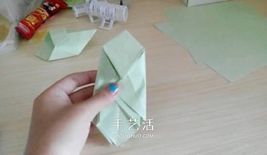 简易高跟鞋的折法图解 手工折纸高跟鞋的方法(图22)