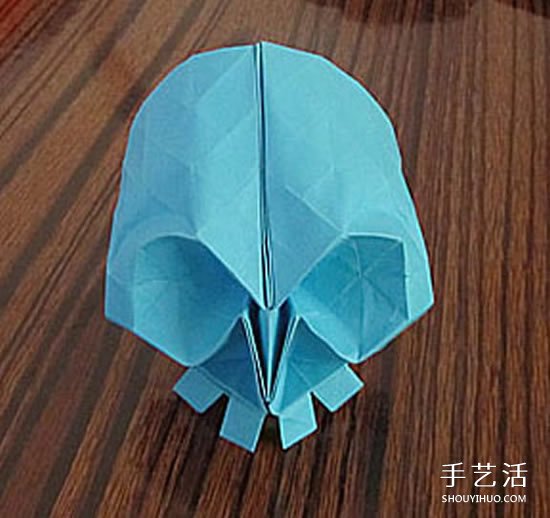 骷髅头的折纸方法图解 怎么折骷髅头的过程(图37)