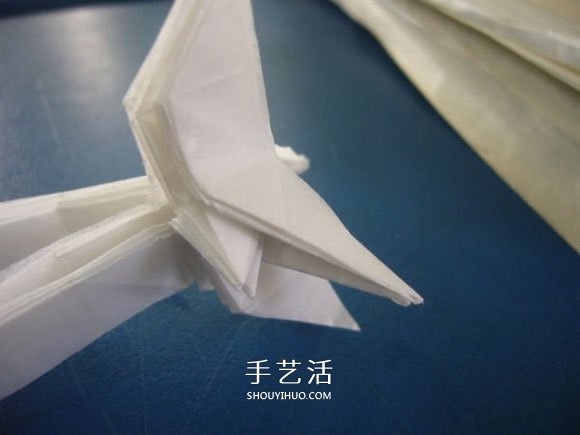 龙头戒指的折纸方法 手工折纸龙头戒图解教程(图13)