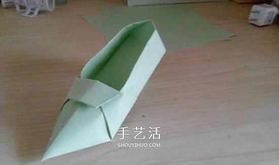 简易高跟鞋的折法图解 手工折纸高跟鞋的方法(图25)