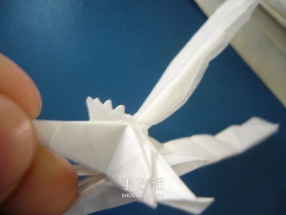 龙头戒指的折纸方法 手工折纸龙头戒图解教程(图21)