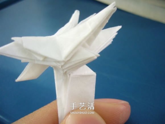 龙头戒指的折纸方法 手工折纸龙头戒图解教程(图20)