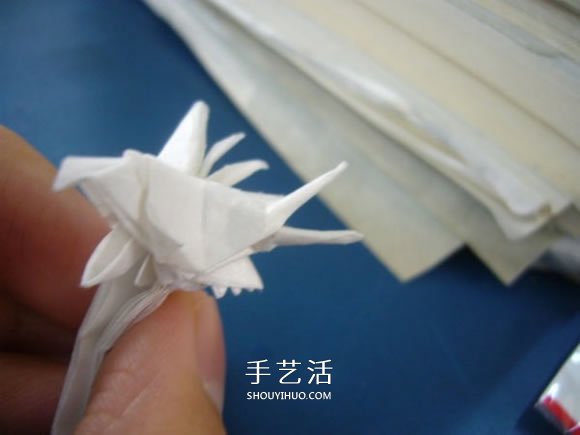 龙头戒指的折纸方法 手工折纸龙头戒图解教程(图22)