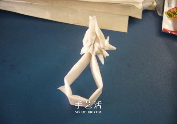 龙头戒指的折纸方法 手工折纸龙头戒图解教程(图25)