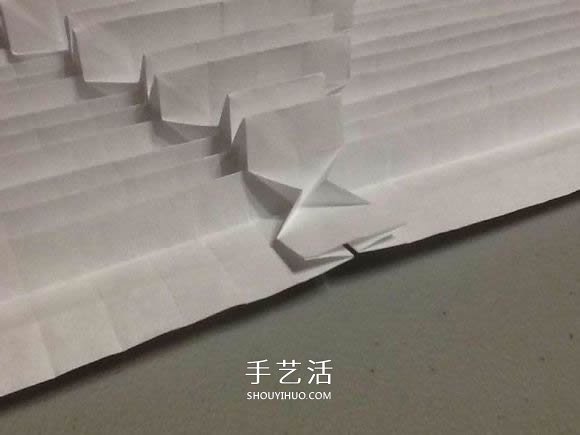 鲨鱼嘴的折纸方法图解 怎么折鲨鱼嘴步骤图(图37)