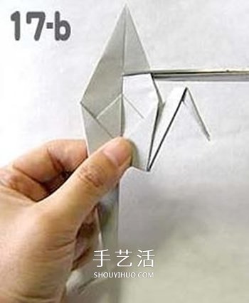 怎么折纸幽灵的方法 万圣节折纸幽灵图解教程(图12)