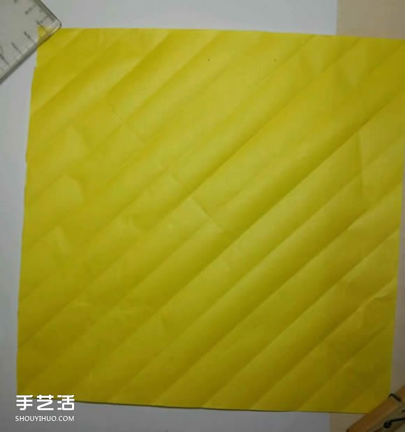 折纸元宵的折法图解教程 包括盛元宵的勺子(图2)
