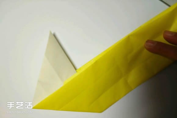 折纸元宵的折法图解教程 包括盛元宵的勺子(图5)