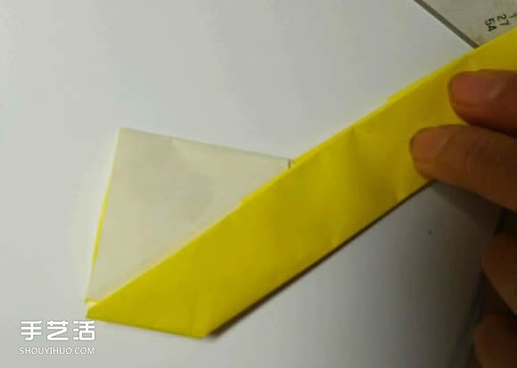 折纸元宵的折法图解教程 包括盛元宵的勺子(图10)