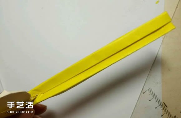 折纸元宵的折法图解教程 包括盛元宵的勺子(图14)