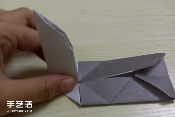 折纸折叠小刀的折法 手工折可折叠弹簧刀图解(图11)