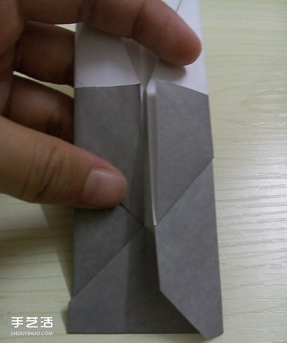 折纸折叠小刀的折法 手工折可折叠弹簧刀图解(图10)