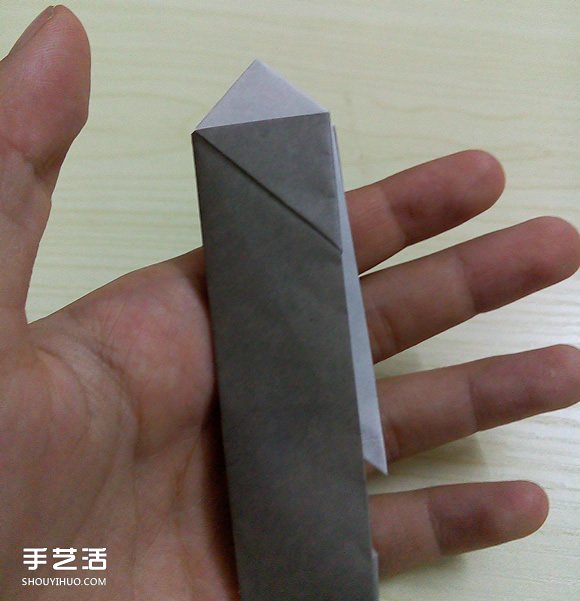 折纸折叠小刀的折法 手工折可折叠弹簧刀图解(图12)