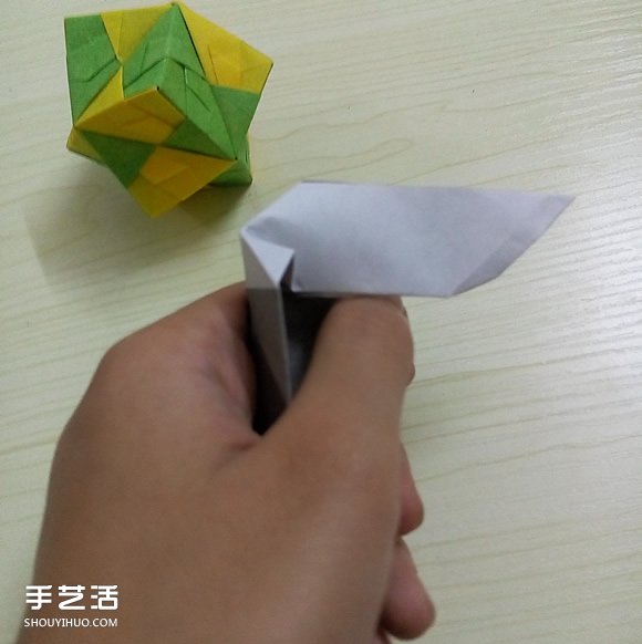 折纸折叠小刀的折法 手工折可折叠弹簧刀图解(图14)