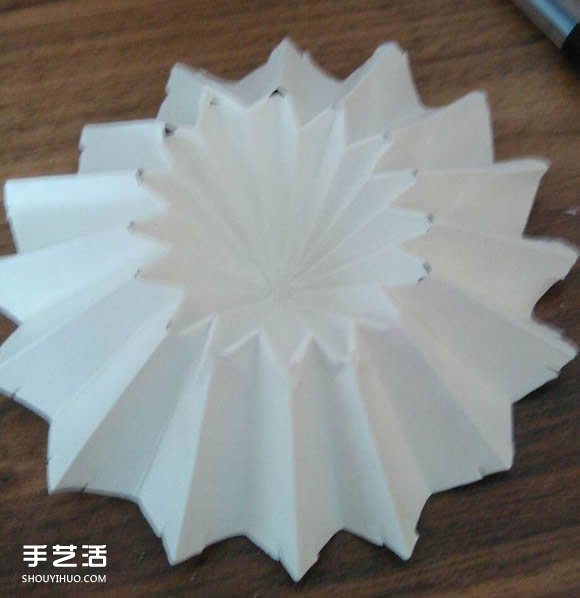 DIY油纸伞制作教程 迷你油纸伞的折叠图解(图11)