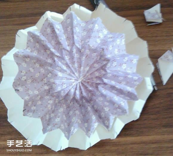 DIY油纸伞制作教程 迷你油纸伞的折叠图解(图12)