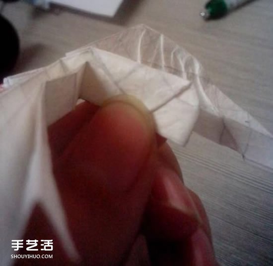美丽天使的折纸方法 手工折叠立体天使图解(图35)