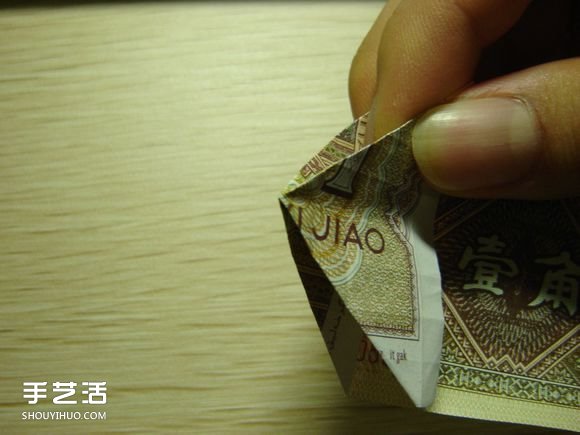 纸币折纸照相机图解 美金折相机的折法详解(图17)