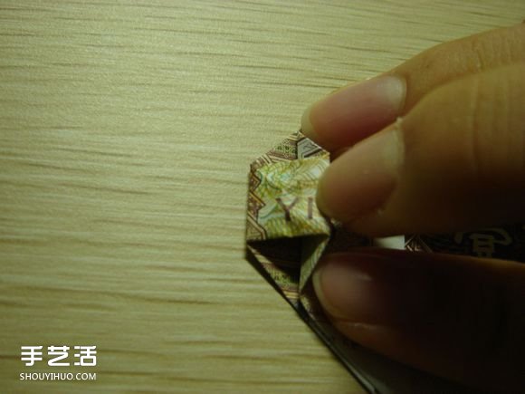 纸币折纸照相机图解 美金折相机的折法详解(图20)