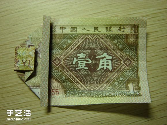 纸币折纸照相机图解 美金折相机的折法详解(图21)