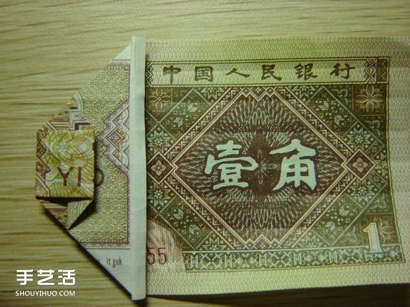 纸币折纸照相机图解 美金折相机的折法详解(图22)