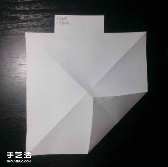 三角钢琴的折纸图解 怎么折立体三角钢琴步骤(图3)