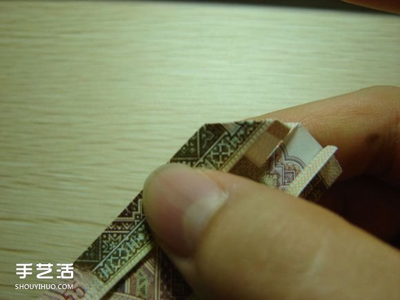 纸币折纸照相机图解 美金折相机的折法详解(图35)