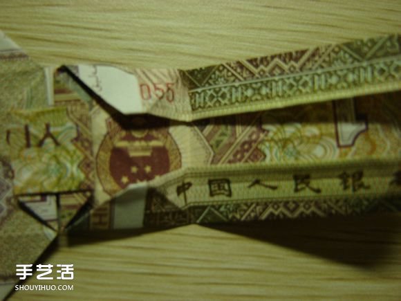 纸币折纸照相机图解 美金折相机的折法详解(图37)