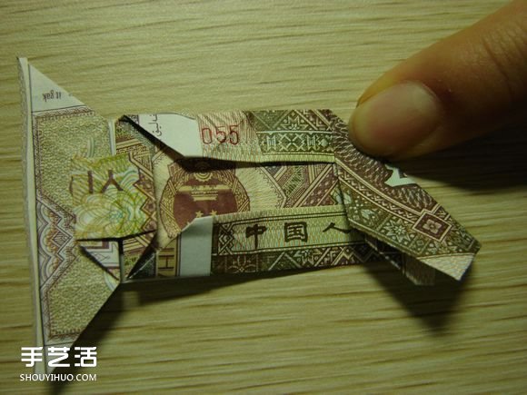 纸币折纸照相机图解 美金折相机的折法详解(图39)