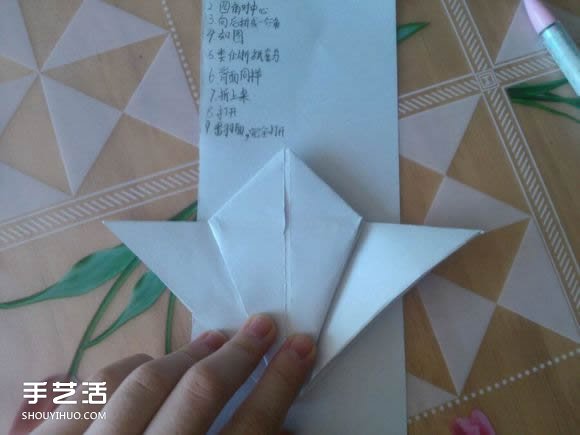 三角钢琴的折纸图解 怎么折立体三角钢琴步骤(图18)