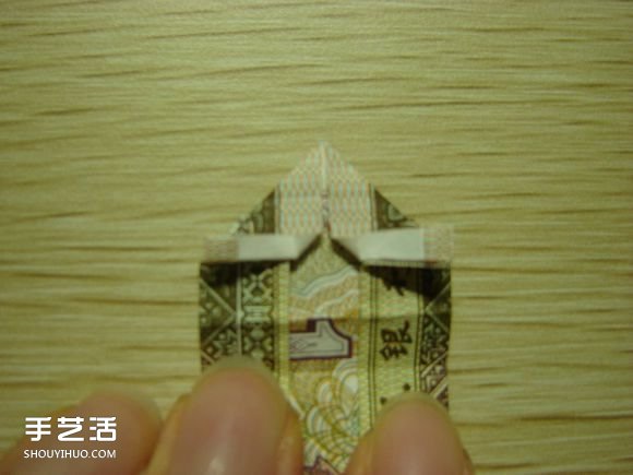 纸币折纸照相机图解 美金折相机的折法详解(图45)